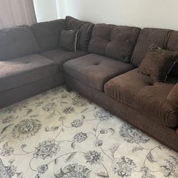 Sectional Sofa Couch With Ottoman 