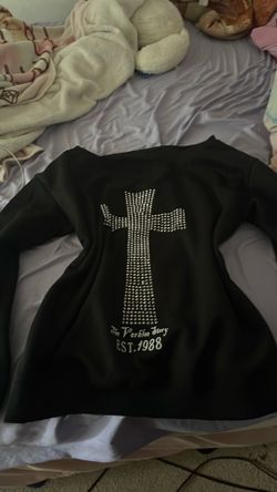 Y2k goth bedazzled sweatshirt