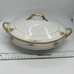 Vtg Noritake The Vitry Round Covered Vegetable Bowl with Lid 1912 Nippon