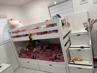 White Bunk Bed