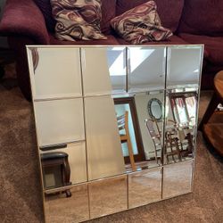 Mid century Square Mirror