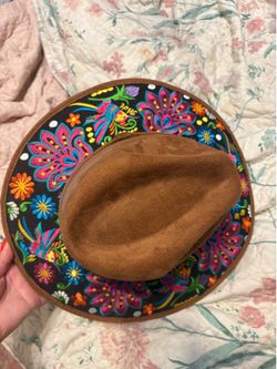 Mexican Embroidered Felt Hat