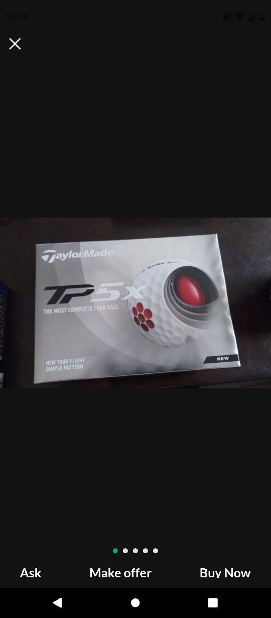 NEW TaylorMade TP5X Golf Balls 12 Pack. $20