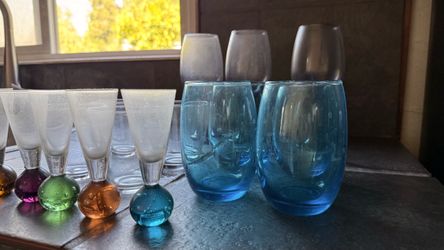 Cups set/wine glasses/shot glasses