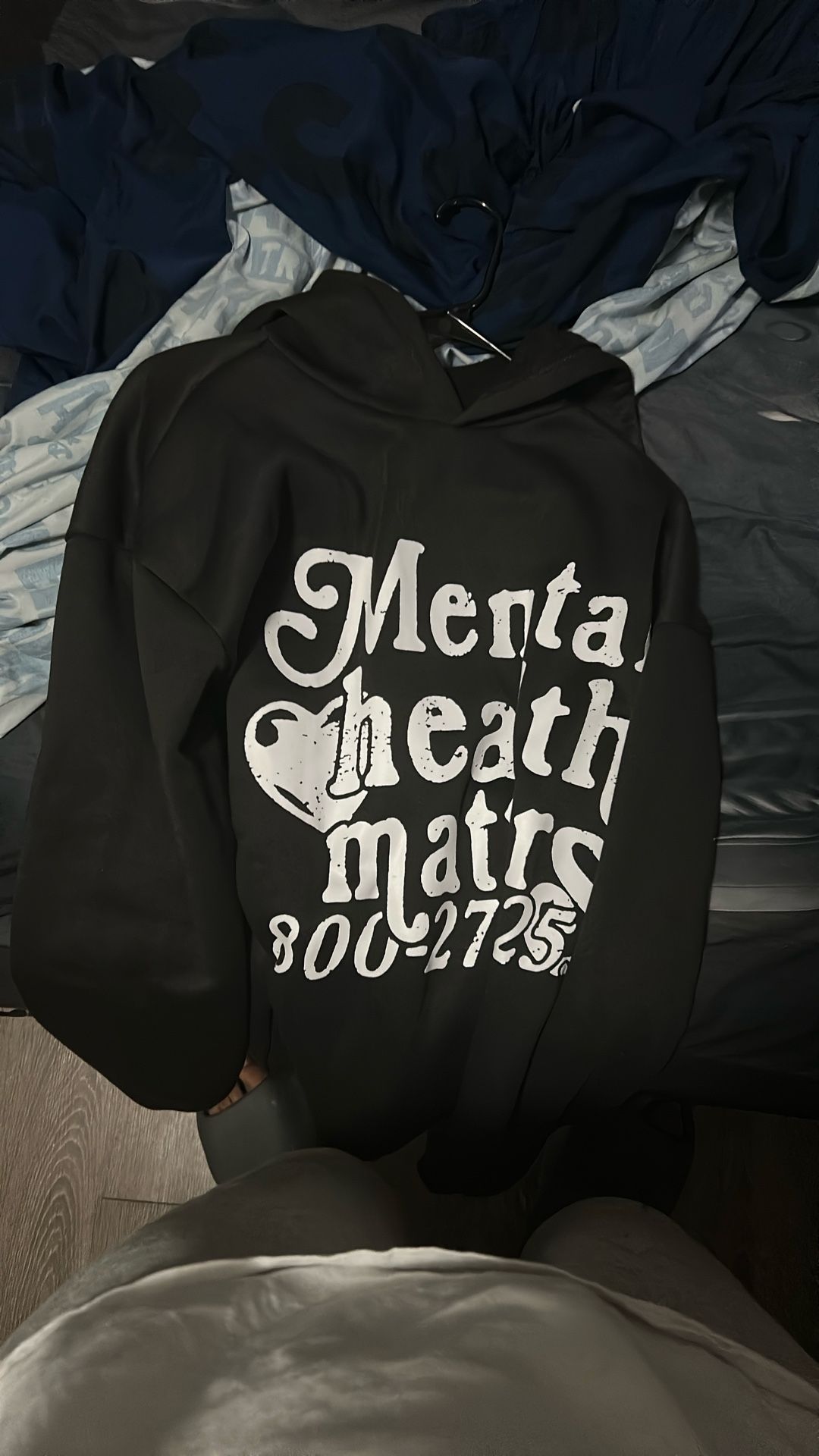 Mental Health Hoodie Black