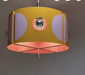 Unique and Gigant Space Age Midcentury Modern Ceiling Light, Germany 1970s