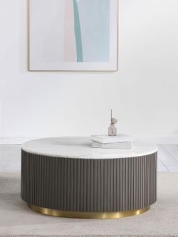 710418 round marble coffee table