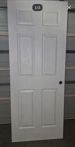 32x30 LH inswing hollow core 6 panel door