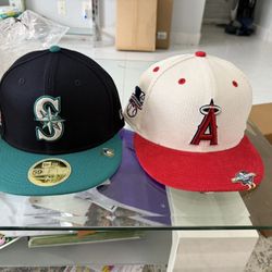 New Era Fitted Brand New Mariners, Angels 7 1/2 Both 