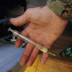 Antique Glass Syringe 