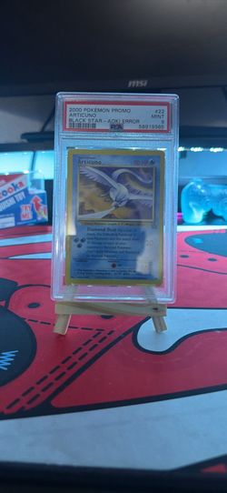 2000 Pokemon Promo Articuno Black Star Aoki Error PSA 9