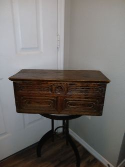 Antique Tibetan Or Style Hand Carved Tea Table