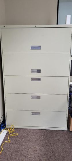Hons Filing Cabinet Retractable Doors 5 Drawers