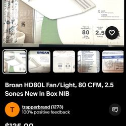 Broan Bathroom Fan