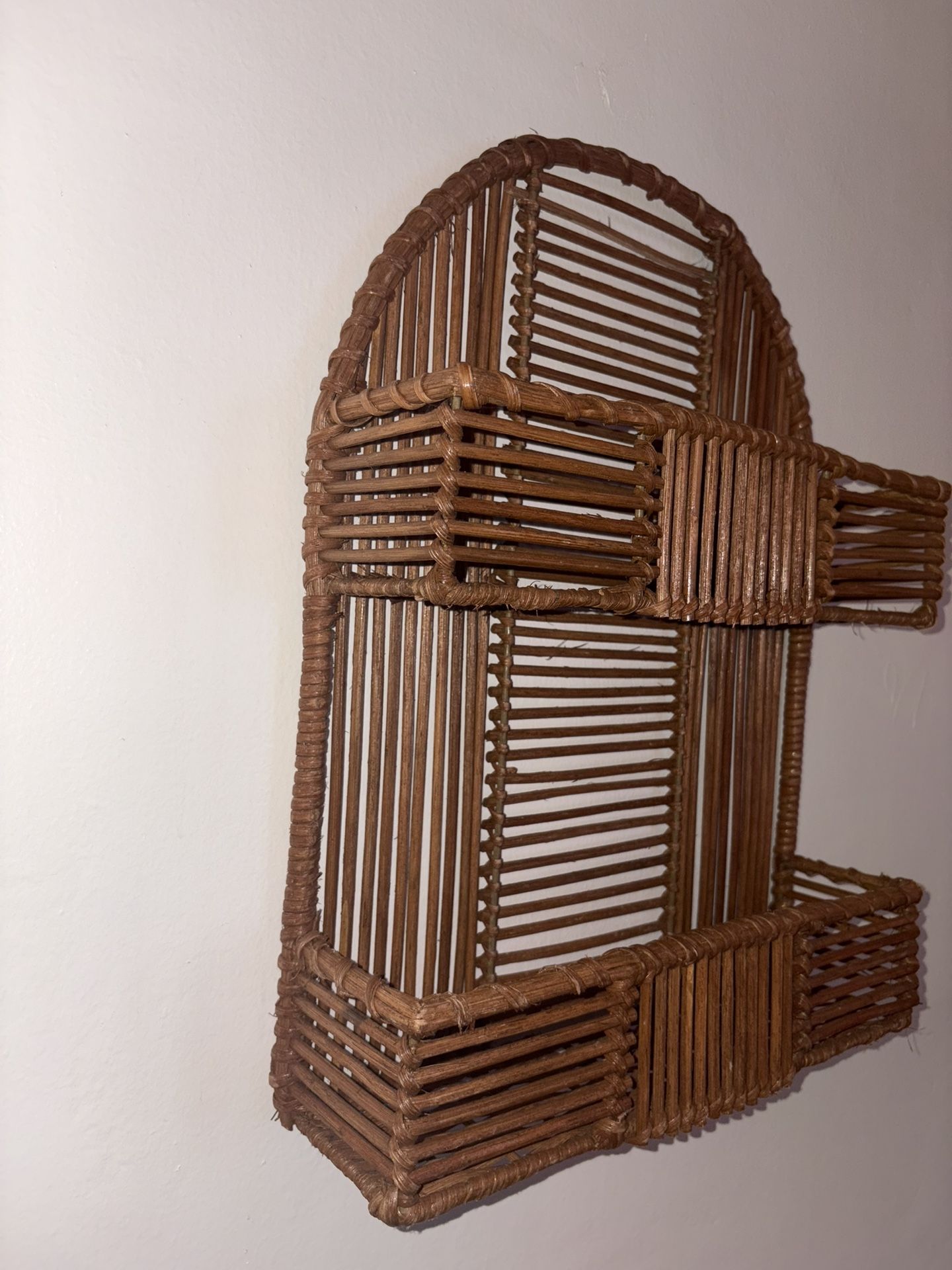 Rattan Floating Shelf