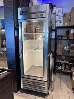 True Single Glass Door Commercial Refrigerator