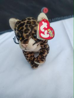 Ty Beanie Baby Leopard Plush with Tag
