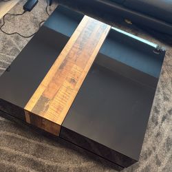 Black Coffee Table With Storage - Great Condition