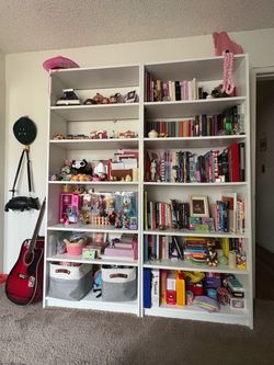 White IKEA Bookcases