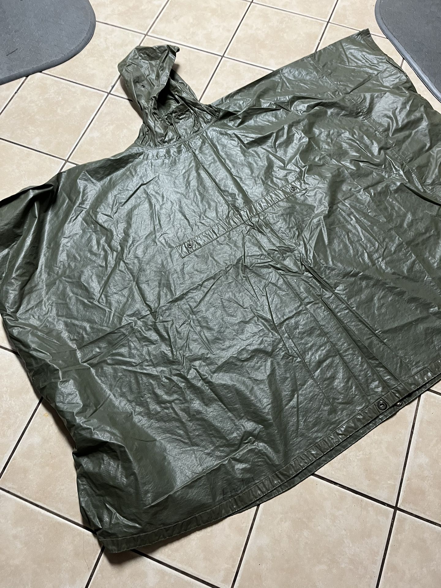 Military rain Poncho