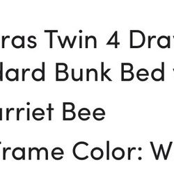 White Twin Bunk Beds with Desk