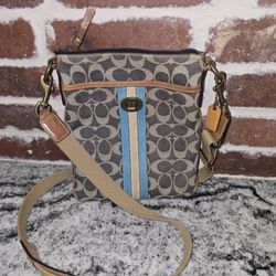 Vintage Coach Denim Crossbody 