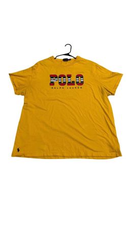 Polo Ralph Lauren Classic Fit Graphic T-Shirt Yellow XXL