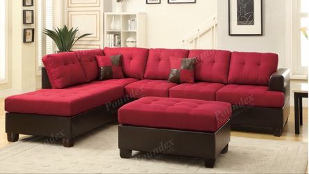 Sectional Sofa + Ottoman