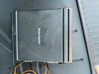 Alpine Amp + 10” Alpine Subwoofer