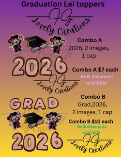 Graduation Lei Topper custom