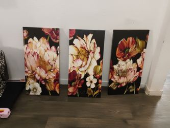 Flower picture wall decor