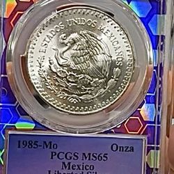 1985 Silver Libertad Ms65