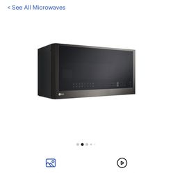 LG - 1.7 Cu. Ft. Convection Over-the-Range Microwave with Sensor Cooking and Air Fry - Black Stainless Steel