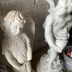 Angel Statues  2 For 50.00 Or 30.00 Each Big One 35.00