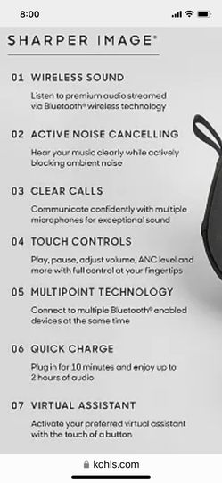 Sharper Image Sound Haven Earbuds Price Sharper Image Soundhaven