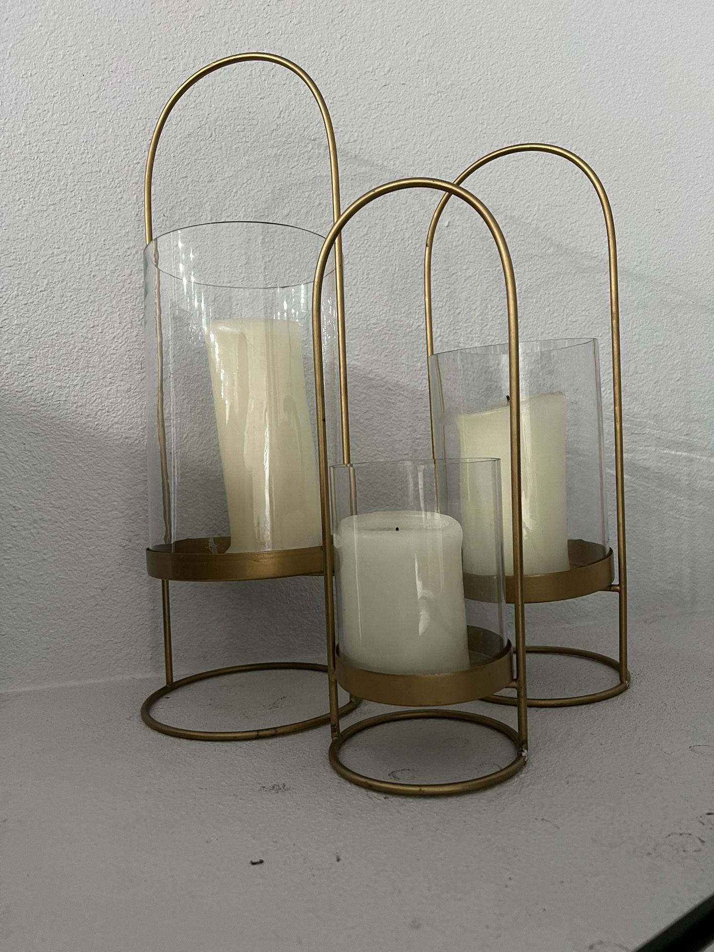 Glass Candle Stands