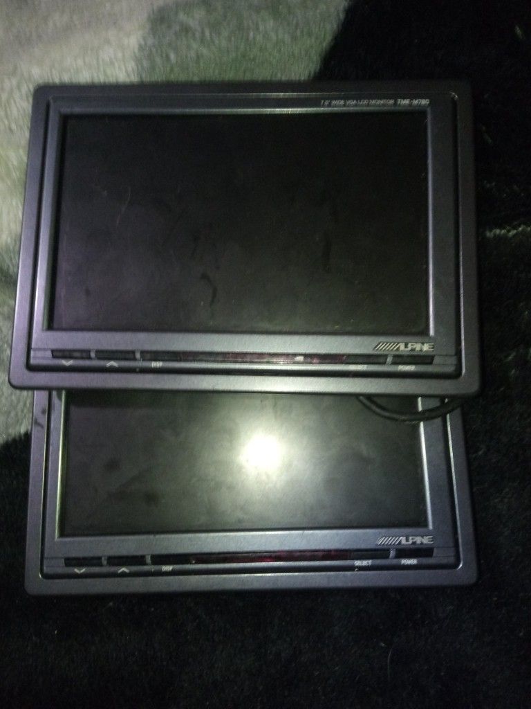 2 7 Inch Alpine Car Audio LCD Screens