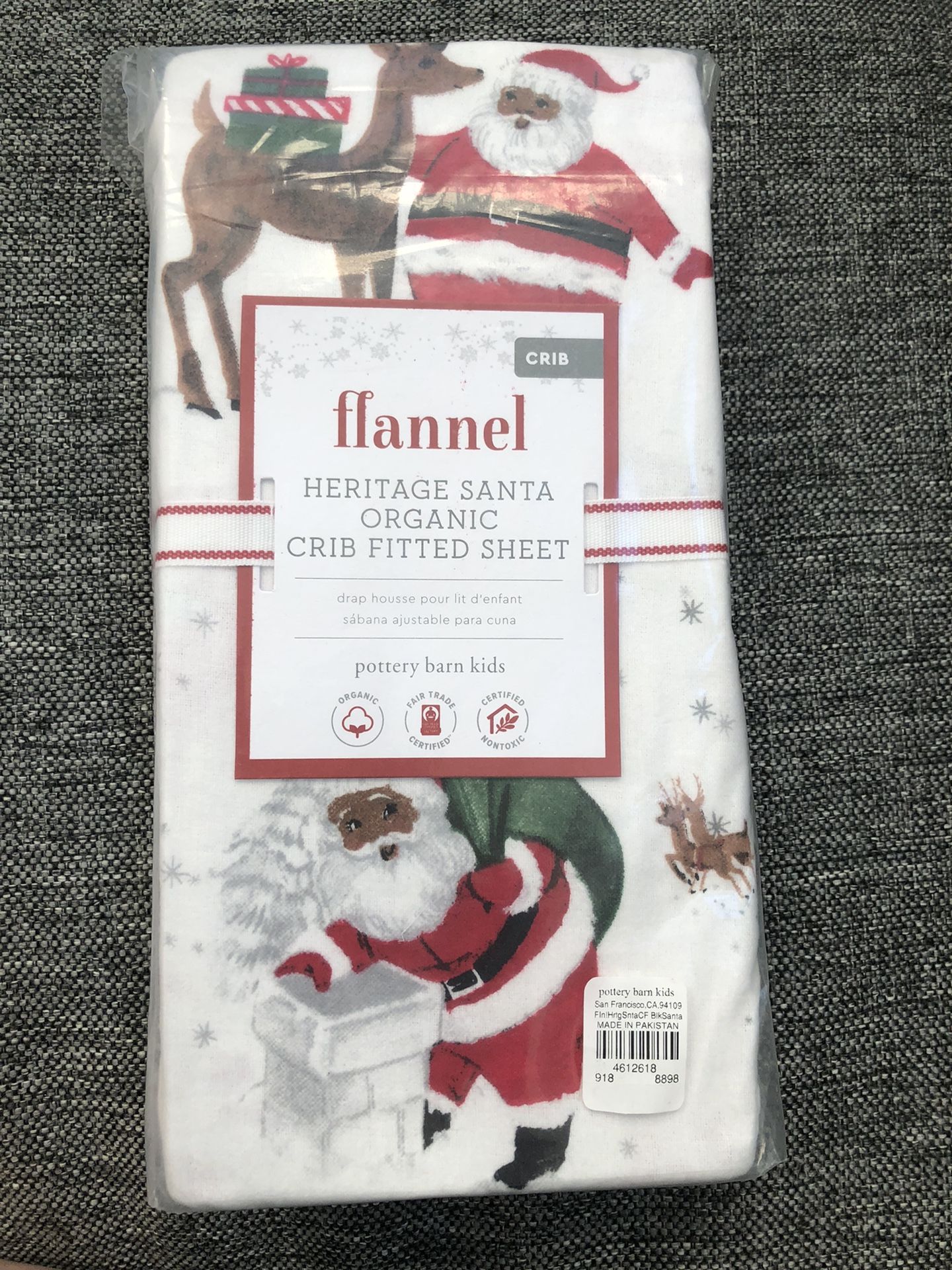 NEW!!! Pottery Barn Christmas crib sheets (2 available)