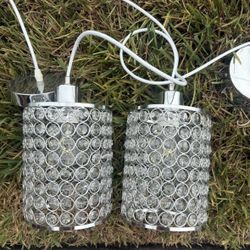 Set Of Clear Hanging Lanterns 
