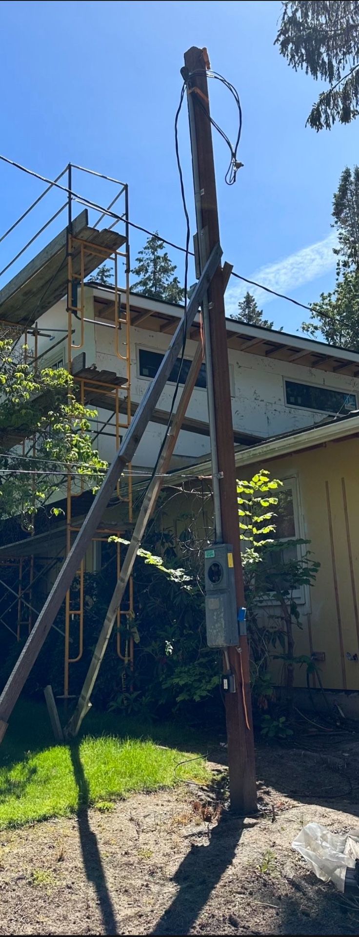 Temporary Power Pole