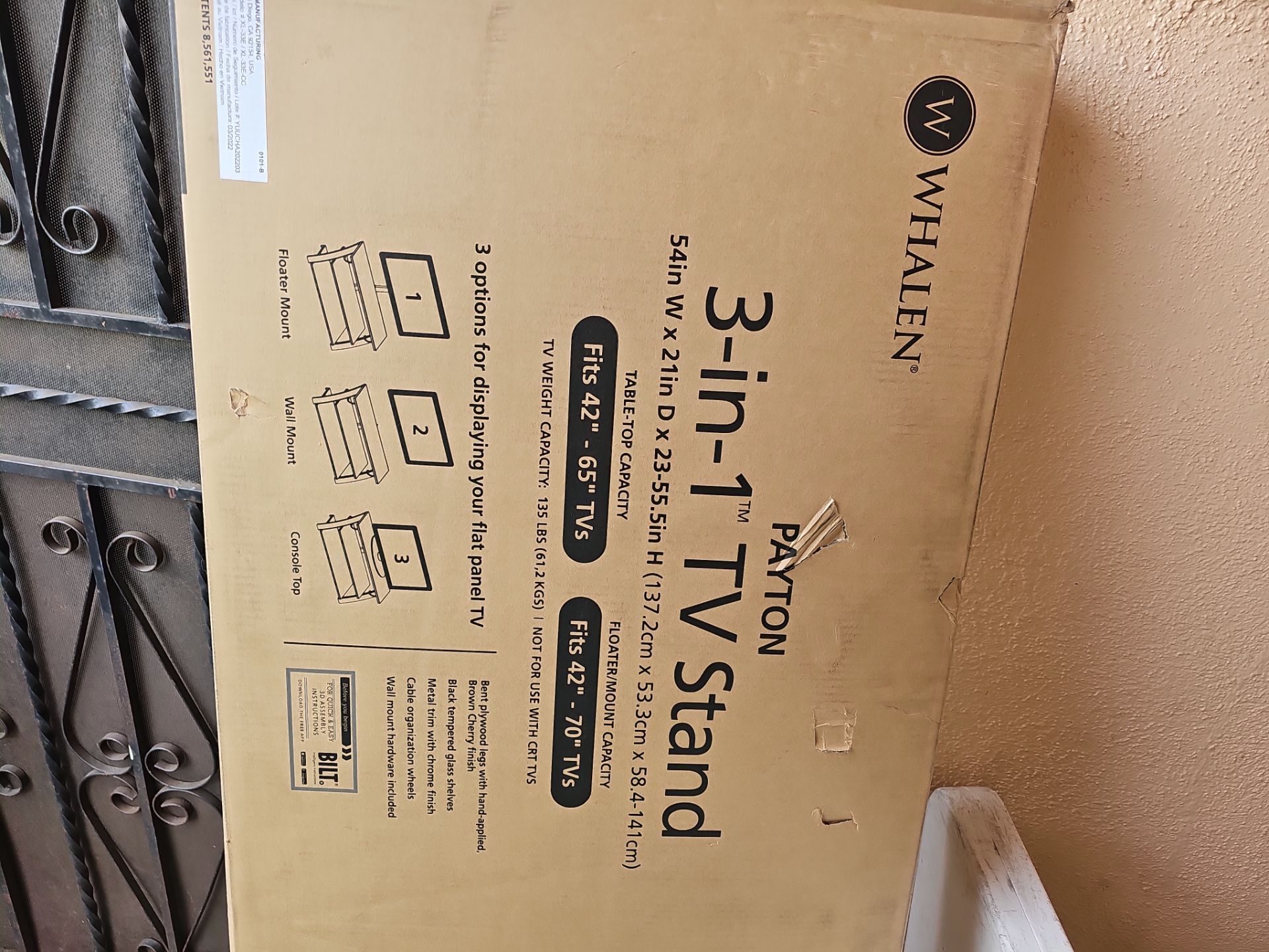 Whalen 3-1 tv stand