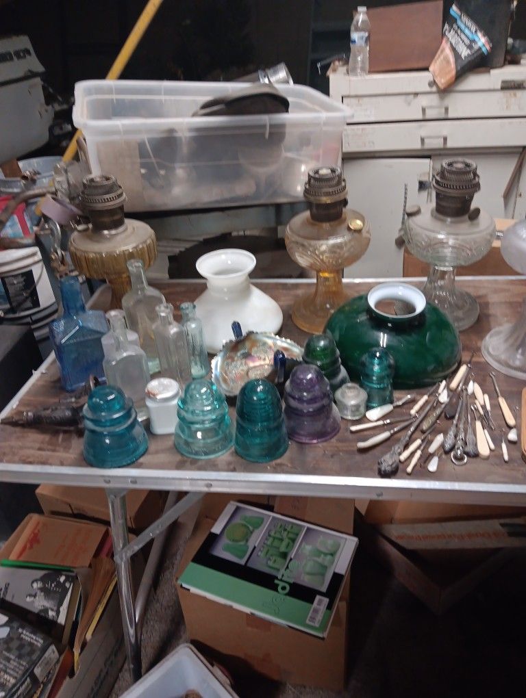 Vintage/antique Lamps/bottles