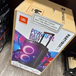 Jbl PartyBox 310 Bluetooth Speaker New - Pay $1 today and pay the rest later -