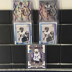 5 Card Malaki Starks Rookie Card Lot