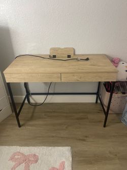 Desk with 2 pull out drawers, outlets and usb(Target)