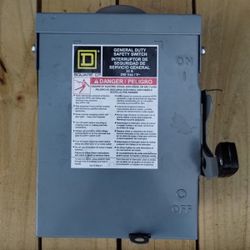 Square D D321NRB 240V 30 Amp Safety Switch