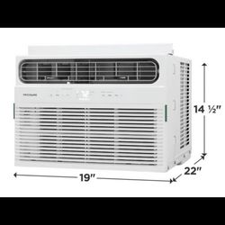 Frigidaire 8,000 BTU 350 Sq Ft window-mounted AC with built-in heat, 3,500 BTU Electric Heat, 115V