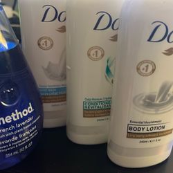 Conditioner Handwash Body Lotion