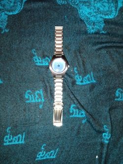 Rare 2000 Fossil Big Tic Watch Blue