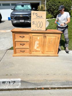 Alder wood cabinet